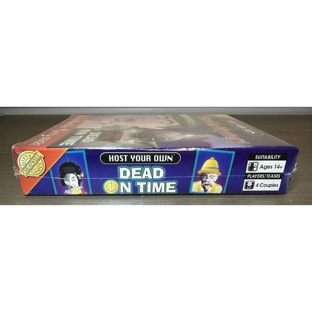 Dead on Time - Murder Mystery Party Pack - Game, Invitations, CD - SEALED NEW!